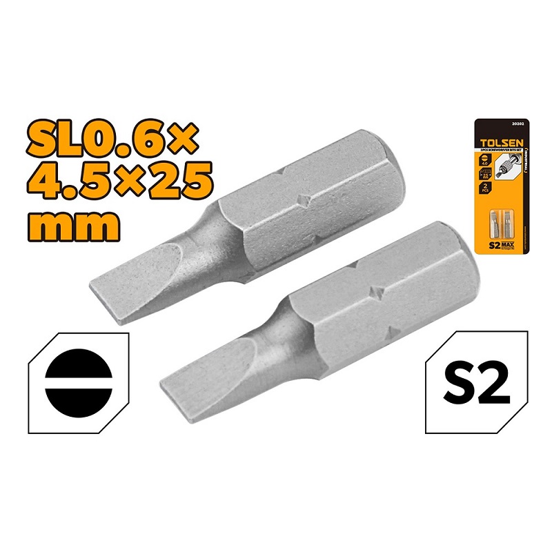 صورة Tolsen 2pcs bits 4.5*25
