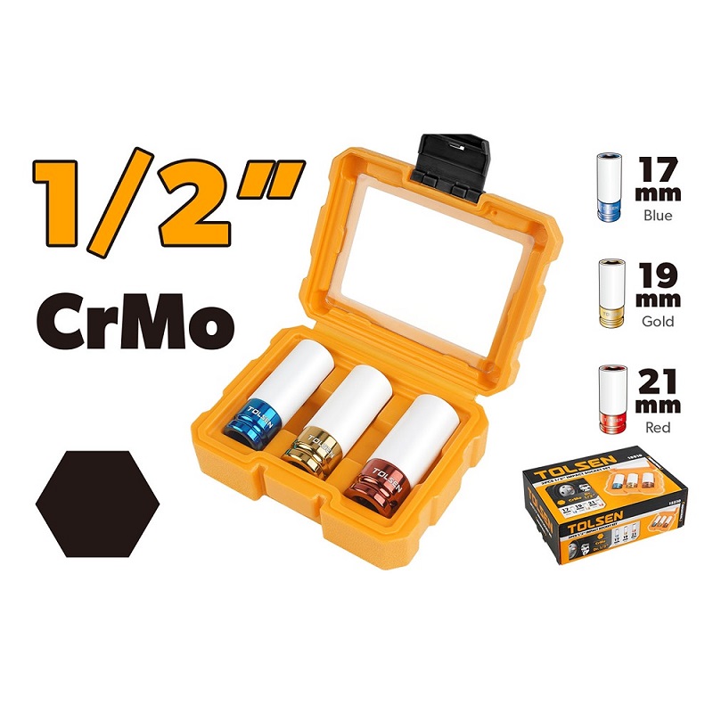 صورة Tolsen 3pcs impact socket set
