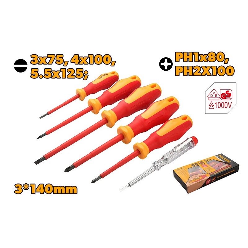 صورة Tolsen 6pcs VDE screwdriver set
