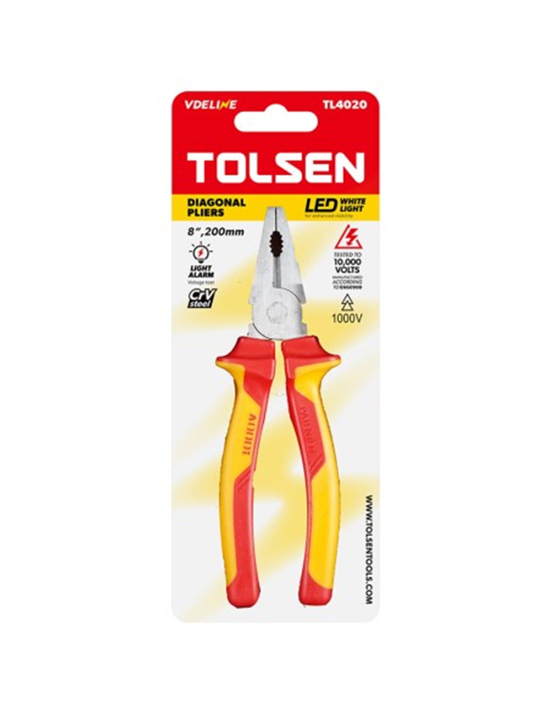 صورة Tolsen insulated pliers 180mm
