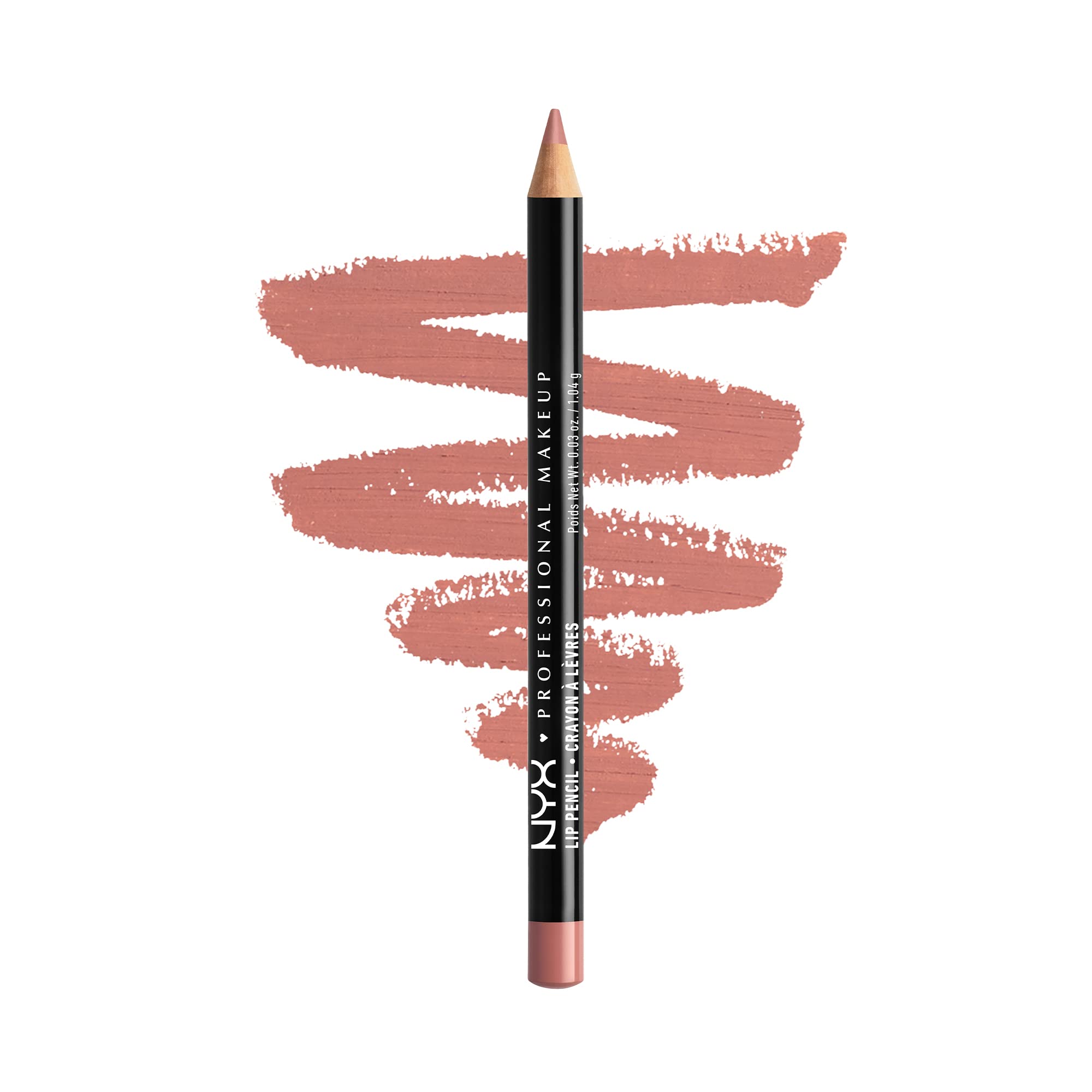 Picture of NYX PROFESSIONAL MAKEUP Slim Lip Pencil Long-Lasting Creamy Lip Liner - Nude Pink 858 Nude Pink 1 Count