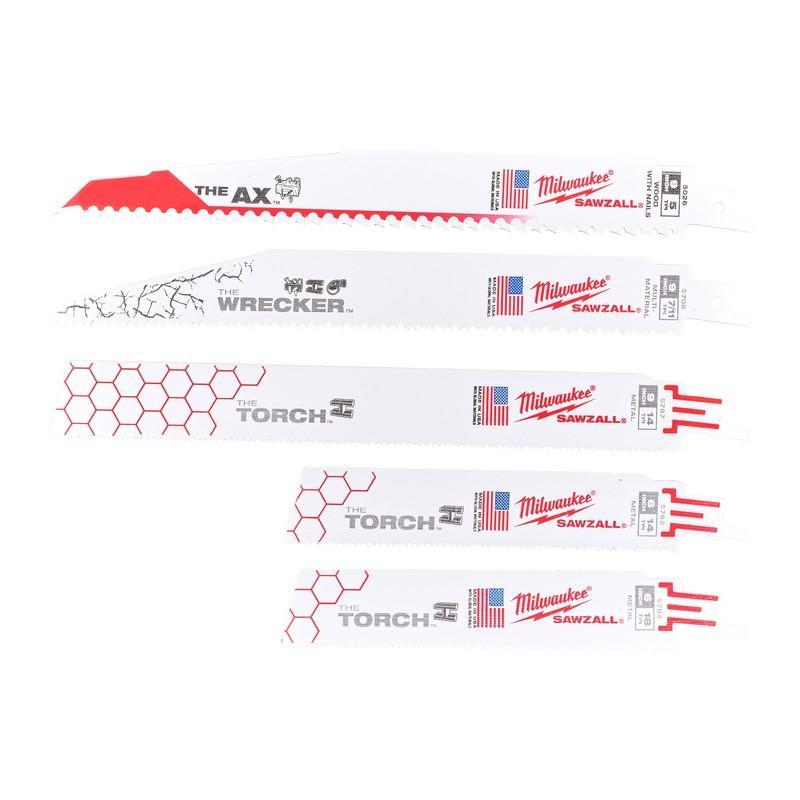 Picture of Milwaukee SAWZALL 5pcs Blade Set